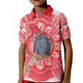 Australia Gang-gang Cockatoo Christmas Kid Polo Shirt Eucalyptus Blossoms Aboriginal Merry Xmas - Aussie Hoodie