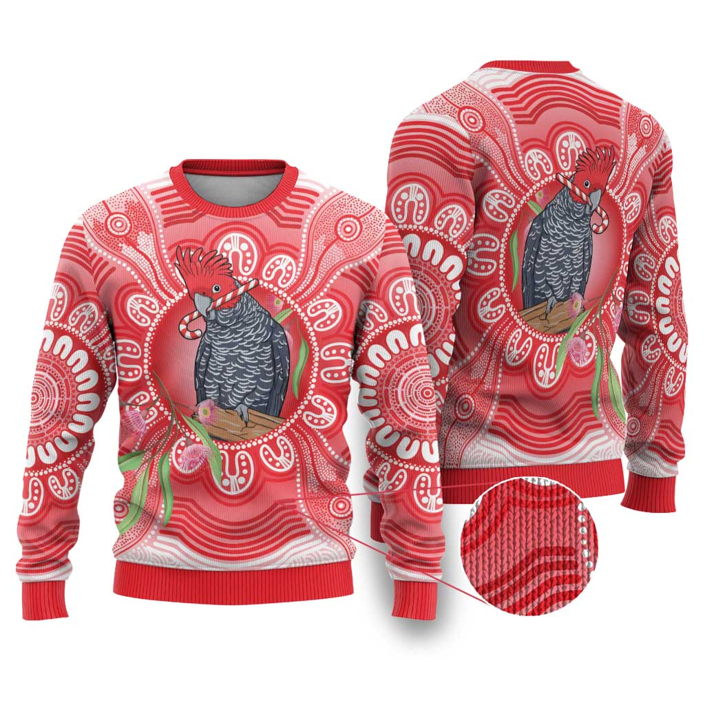 Australia Gang-gang Cockatoo Christmas Ugly Christmas Sweater Eucalyptus Blossoms Aboriginal Merry Xmas - Aussie Hoodie