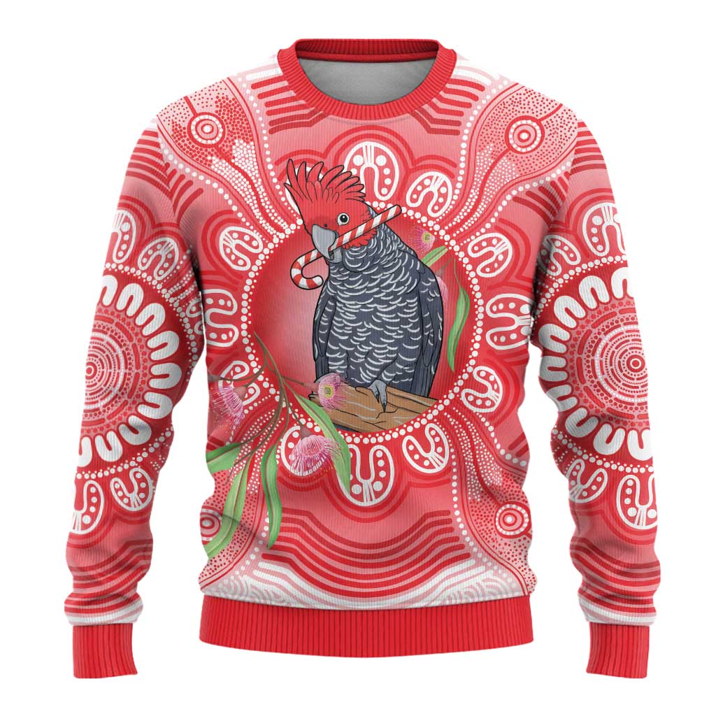 Australia Gang-gang Cockatoo Christmas Ugly Christmas Sweater Eucalyptus Blossoms Aboriginal Merry Xmas - Aussie Hoodie