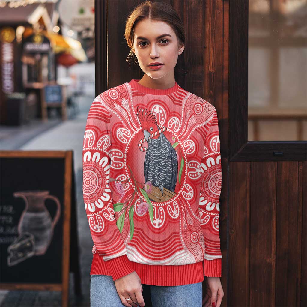 Australia Gang-gang Cockatoo Christmas Ugly Christmas Sweater Eucalyptus Blossoms Aboriginal Merry Xmas - Aussie Hoodie