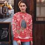 Australia Gang-gang Cockatoo Christmas Ugly Christmas Sweater Eucalyptus Blossoms Aboriginal Merry Xmas - Aussie Hoodie