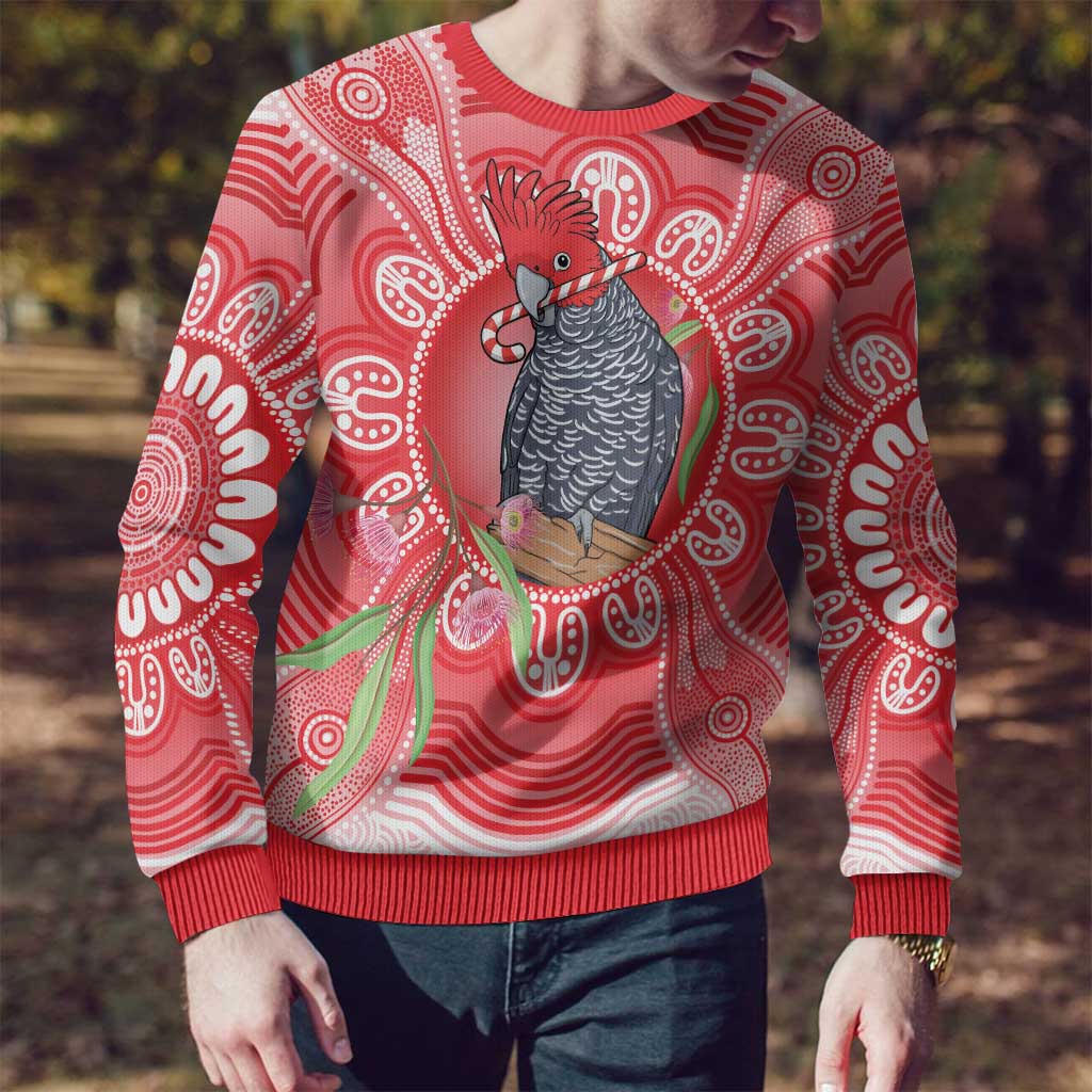 Australia Gang-gang Cockatoo Christmas Ugly Christmas Sweater Eucalyptus Blossoms Aboriginal Merry Xmas - Aussie Hoodie
