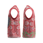 Australia Gang-gang Cockatoo Christmas Knitted V-Neck Vest Eucalyptus Blossoms Aboriginal Merry Xmas - Aussie Hoodie