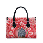 Australia Gang-gang Cockatoo Christmas Leather Bag Eucalyptus Blossoms Aboriginal Merry Xmas - Aussie Hoodie