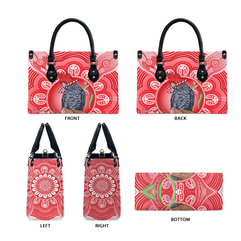 Australia Gang-gang Cockatoo Christmas Leather Bag Eucalyptus Blossoms Aboriginal Merry Xmas - Aussie Hoodie