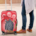 Australia Gang-gang Cockatoo Christmas Luggage Cover Eucalyptus Blossoms Aboriginal Merry Xmas - Aussie Hoodie
