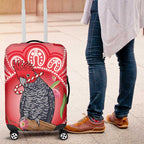 Australia Gang-gang Cockatoo Christmas Luggage Cover Eucalyptus Blossoms Aboriginal Merry Xmas - Aussie Hoodie