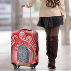 Australia Gang-gang Cockatoo Christmas Luggage Cover Eucalyptus Blossoms Aboriginal Merry Xmas - Aussie Hoodie