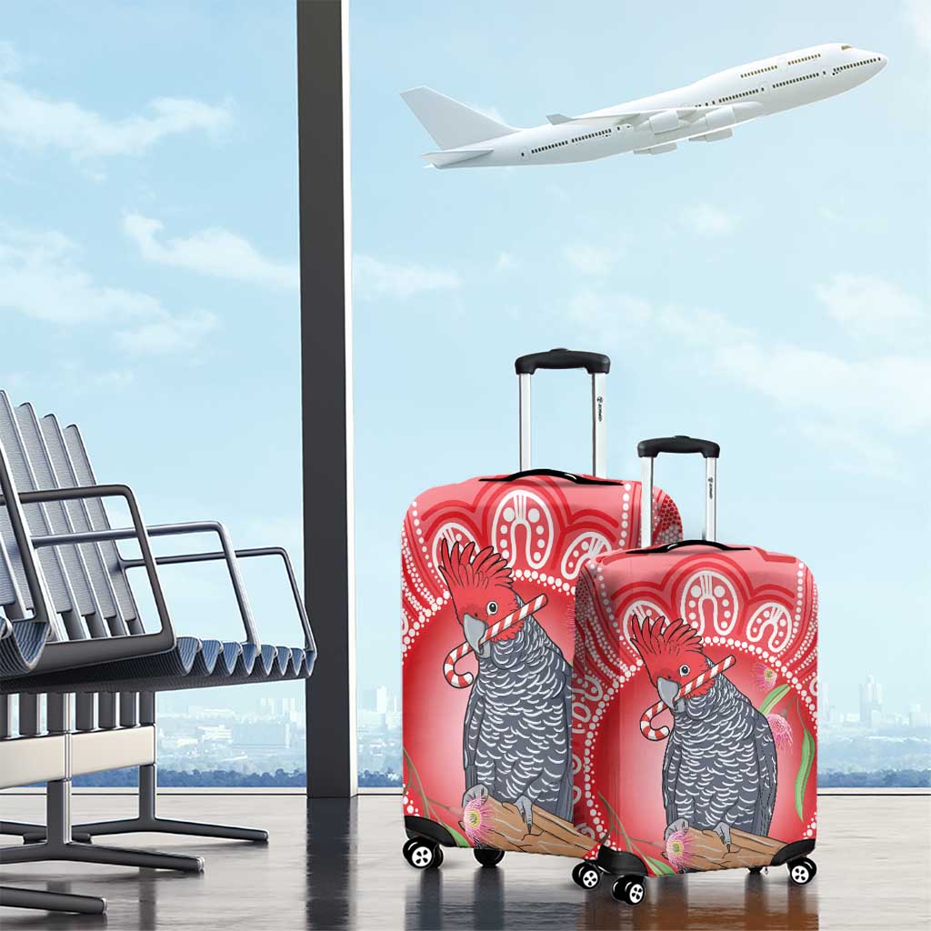 Australia Gang-gang Cockatoo Christmas Luggage Cover Eucalyptus Blossoms Aboriginal Merry Xmas - Aussie Hoodie