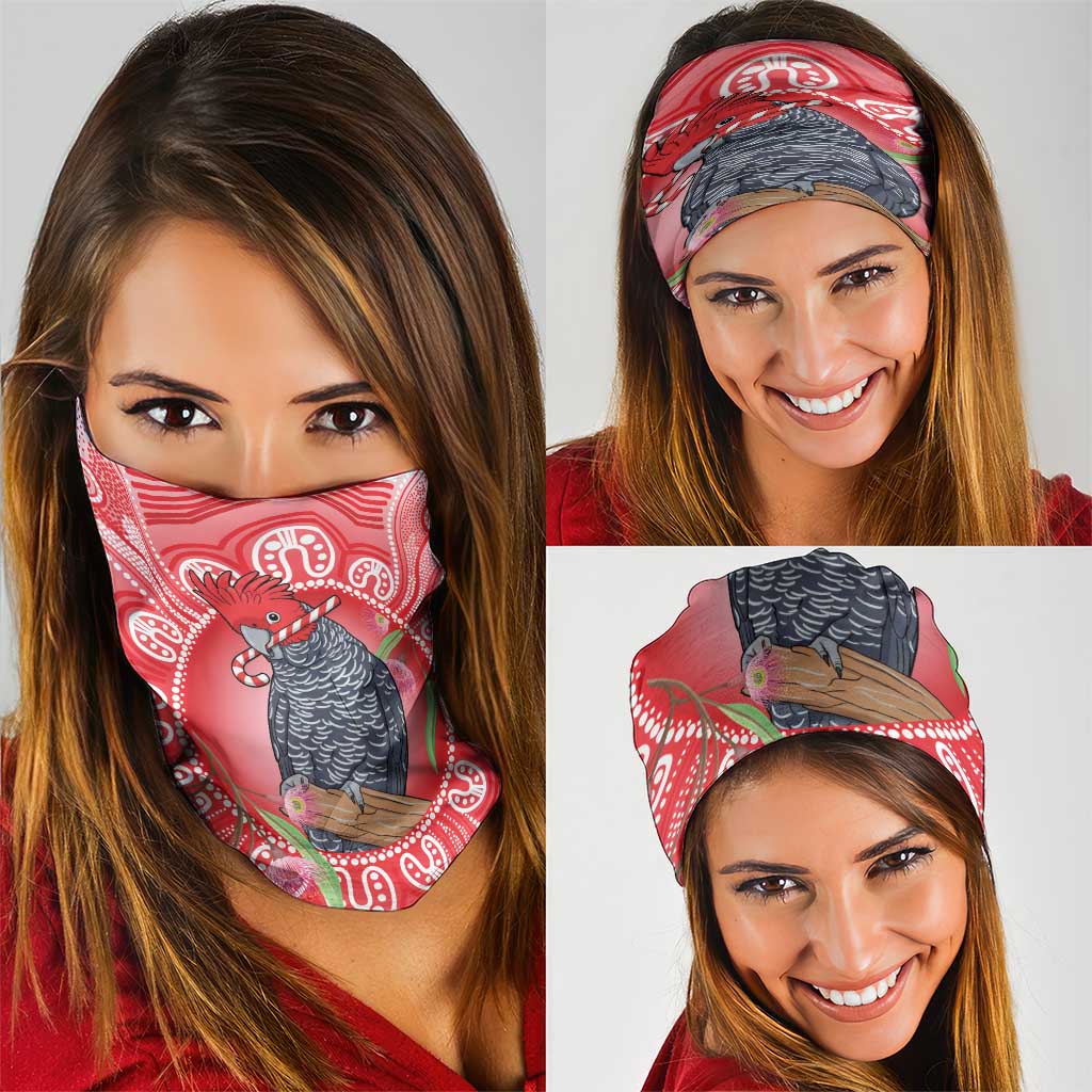 Australia Gang-gang Cockatoo Christmas Neck Gaiter Eucalyptus Blossoms Aboriginal Merry Xmas - Aussie Hoodie