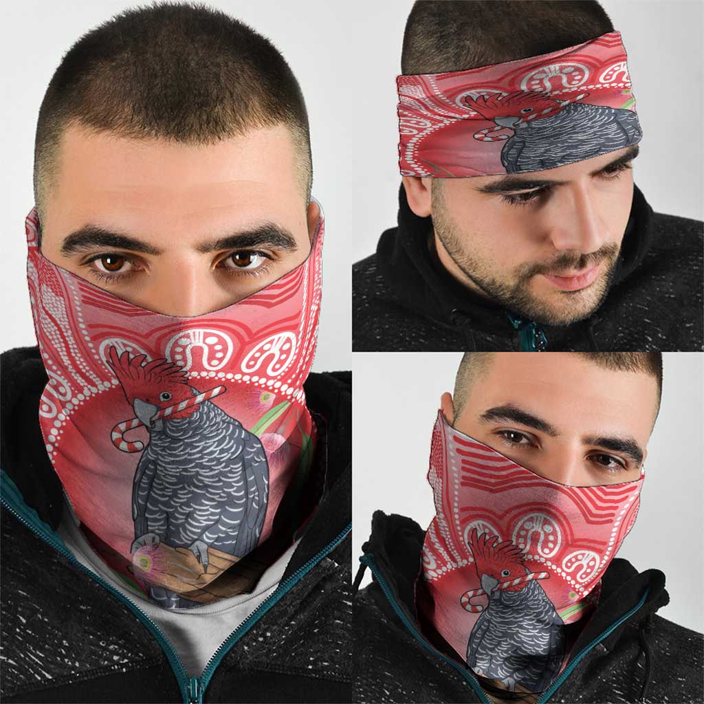 Australia Gang-gang Cockatoo Christmas Neck Gaiter Eucalyptus Blossoms Aboriginal Merry Xmas - Aussie Hoodie