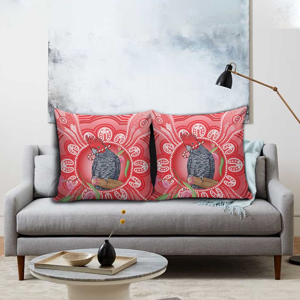 Australia Gang-gang Cockatoo Christmas Pillow Cover Eucalyptus Blossoms Aboriginal Merry Xmas - Aussie Hoodie