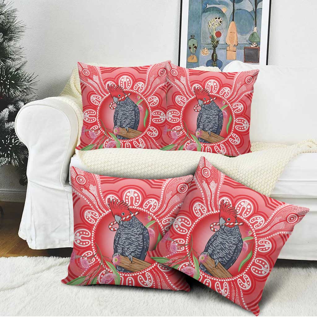 Australia Gang-gang Cockatoo Christmas Pillow Cover Eucalyptus Blossoms Aboriginal Merry Xmas - Aussie Hoodie