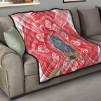 Australia Gang-gang Cockatoo Christmas Quilt Eucalyptus Blossoms Aboriginal Merry Xmas - Aussie Hoodie