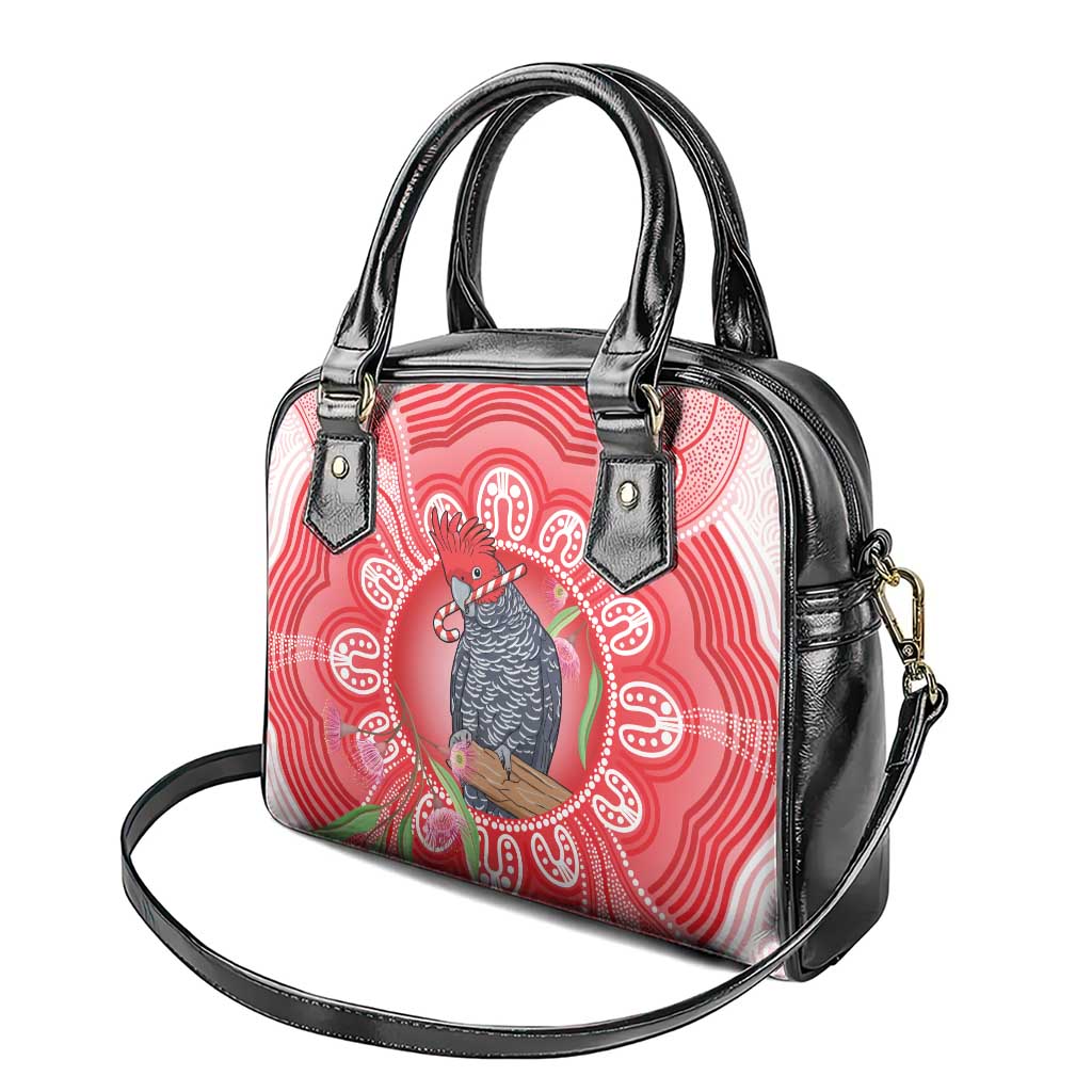 Australia Gang-gang Cockatoo Christmas Shoulder Handbag Eucalyptus Blossoms Aboriginal Merry Xmas - Aussie Hoodie