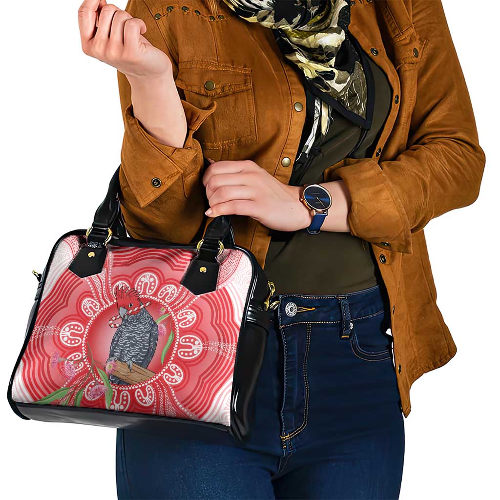Australia Gang-gang Cockatoo Christmas Shoulder Handbag Eucalyptus Blossoms Aboriginal Merry Xmas - Aussie Hoodie