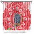 Australia Gang-gang Cockatoo Christmas Shower Curtain Eucalyptus Blossoms Aboriginal Merry Xmas - Aussie Hoodie
