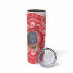 Australia Gang-gang Cockatoo Christmas Skinny Tumbler Eucalyptus Blossoms Aboriginal Merry Xmas - Aussie Hoodie