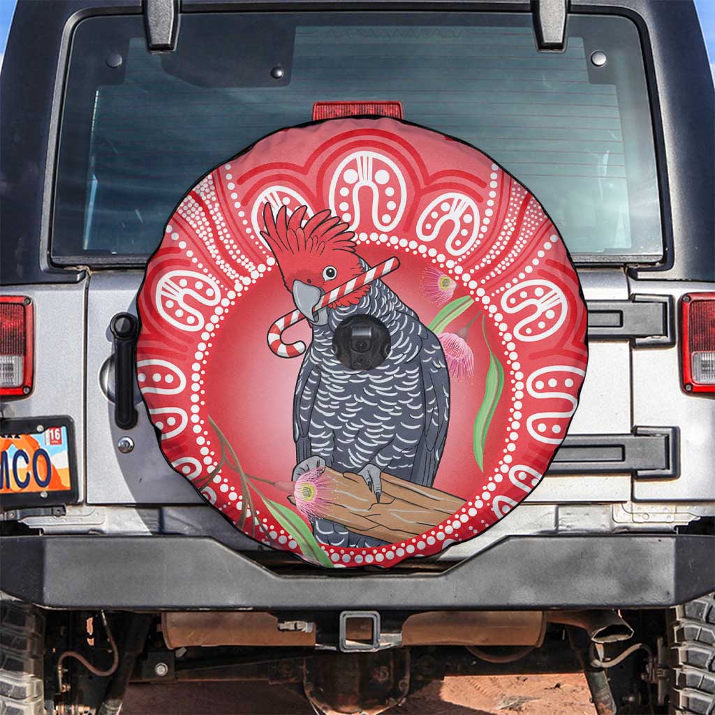 Australia Gang-gang Cockatoo Christmas Spare Tire Cover Eucalyptus Blossoms Aboriginal Merry Xmas - Aussie Hoodie