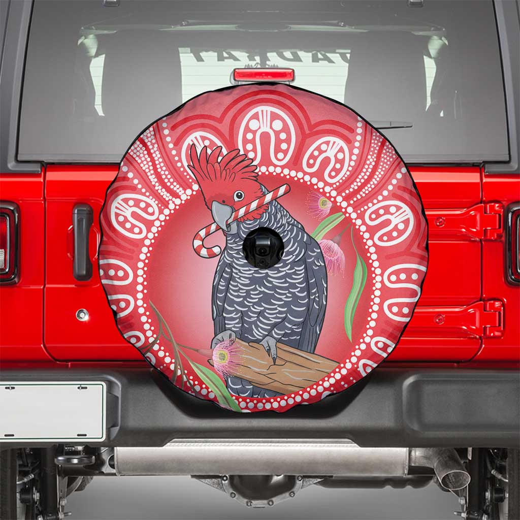 Australia Gang-gang Cockatoo Christmas Spare Tire Cover Eucalyptus Blossoms Aboriginal Merry Xmas - Aussie Hoodie