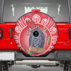 Australia Gang-gang Cockatoo Christmas Spare Tire Cover Eucalyptus Blossoms Aboriginal Merry Xmas - Aussie Hoodie