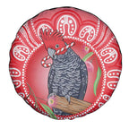 Australia Gang-gang Cockatoo Christmas Spare Tire Cover Eucalyptus Blossoms Aboriginal Merry Xmas - Aussie Hoodie
