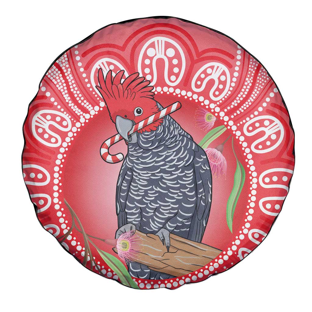 Australia Gang-gang Cockatoo Christmas Spare Tire Cover Eucalyptus Blossoms Aboriginal Merry Xmas - Aussie Hoodie