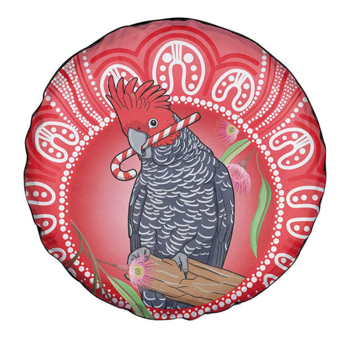 Australia Gang-gang Cockatoo Christmas Spare Tire Cover Eucalyptus Blossoms Aboriginal Merry Xmas - Aussie Hoodie
