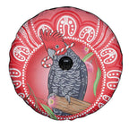 Australia Gang-gang Cockatoo Christmas Spare Tire Cover Eucalyptus Blossoms Aboriginal Merry Xmas - Aussie Hoodie
