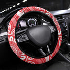 Australia Gang-gang Cockatoo Christmas Steering Wheel Cover Eucalyptus Blossoms Aboriginal Merry Xmas - Aussie Hoodie