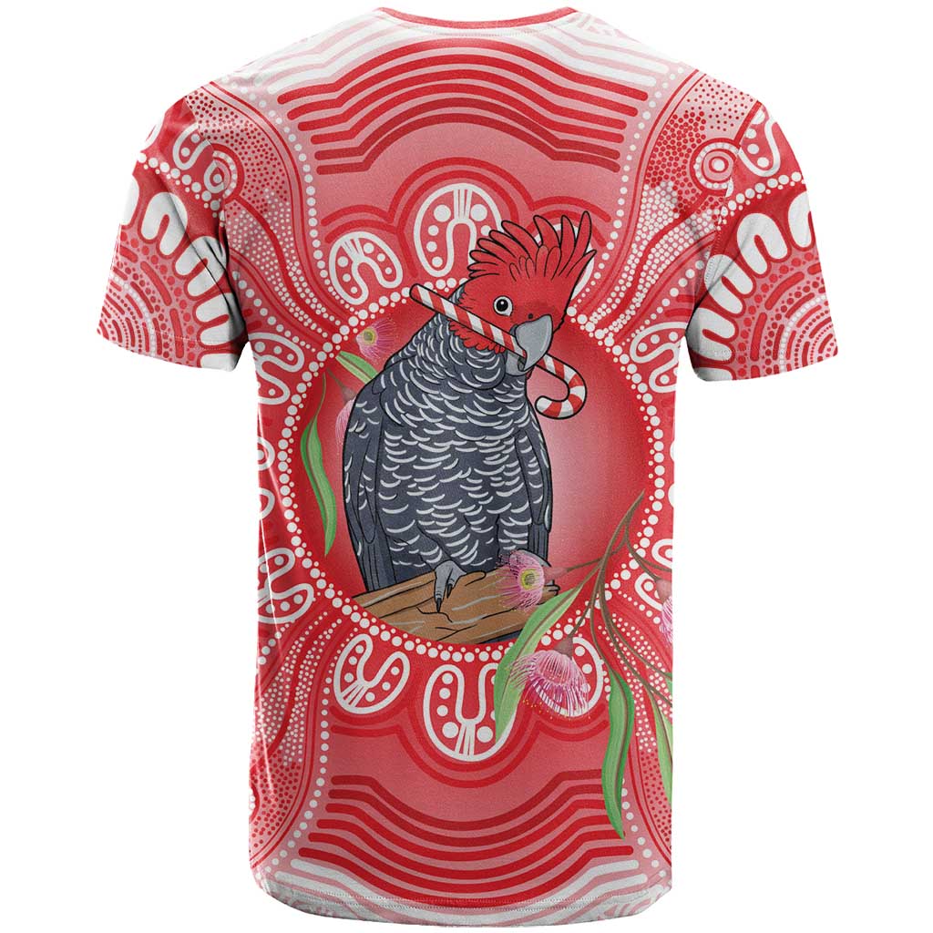 Australia Gang-gang Cockatoo Christmas T Shirt Eucalyptus Blossoms Aboriginal Merry Xmas - Aussie Hoodie