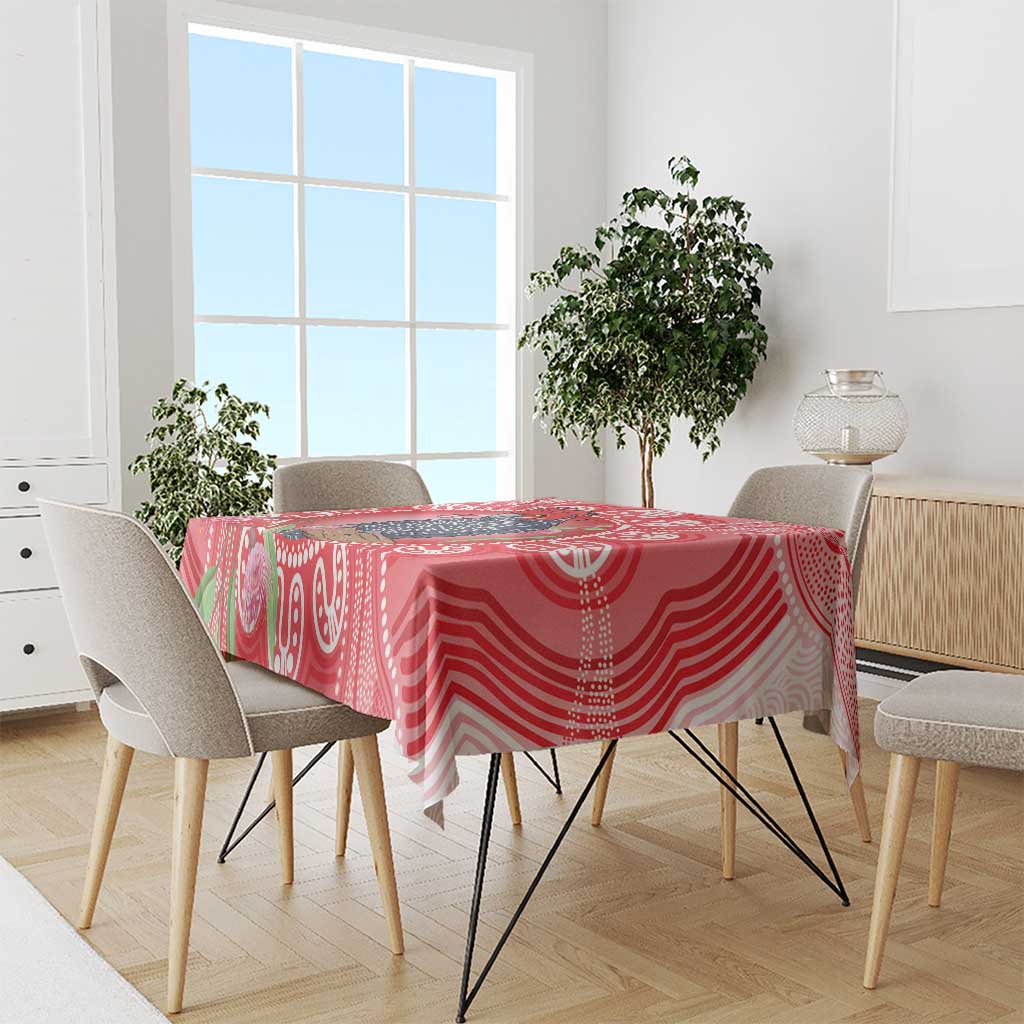 Australia Gang-gang Cockatoo Christmas Tablecloth Eucalyptus Blossoms Aboriginal Merry Xmas - Aussie Hoodie