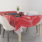 Australia Gang-gang Cockatoo Christmas Tablecloth Eucalyptus Blossoms Aboriginal Merry Xmas - Aussie Hoodie