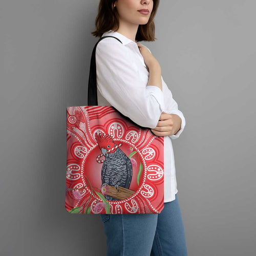 Australia Gang-gang Cockatoo Christmas Tote Bag Eucalyptus Blossoms Aboriginal Merry Xmas - Aussie Hoodie