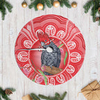 Australia Gang-gang Cockatoo Christmas Tree Skirt Eucalyptus Blossoms Aboriginal Merry Xmas - Aussie Hoodie