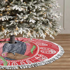 Australia Gang-gang Cockatoo Christmas Tree Skirt Eucalyptus Blossoms Aboriginal Merry Xmas - Aussie Hoodie