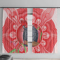 Australia Gang-gang Cockatoo Christmas Window Curtain Eucalyptus Blossoms Aboriginal Merry Xmas - Aussie Hoodie