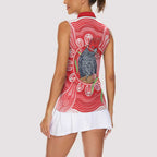 Australia Gang-gang Cockatoo Christmas Women Sleeveless Polo Shirt Eucalyptus Blossoms Aboriginal Merry Xmas - Aussie Hoodie