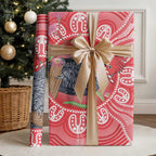 Australia Gang-gang Cockatoo Christmas Wrapping Paper Eucalyptus Blossoms Aboriginal Merry Xmas - Aussie Hoodie