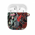 Gang-gang Cockatoo Australia AirPods Case Eucalyptus Blossoms Aboriginal Art - Aussie Hoodie