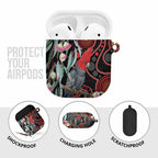 Gang-gang Cockatoo Australia AirPods Case Eucalyptus Blossoms Aboriginal Art - Aussie Hoodie
