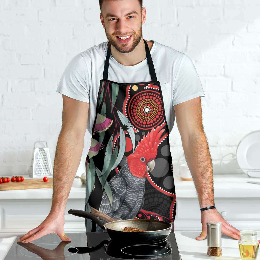Gang-gang Cockatoo Australia Apron Eucalyptus Blossoms Aboriginal Art - Aussie Hoodie
