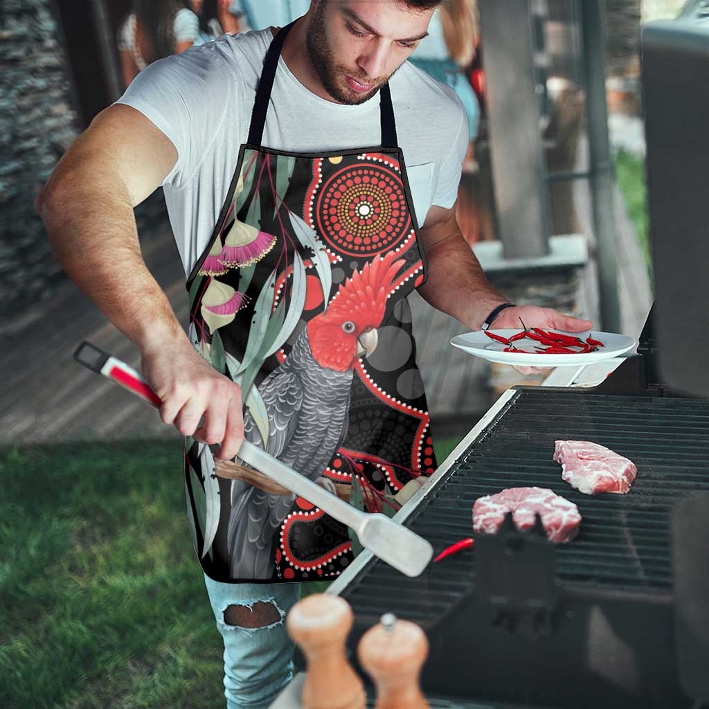 Gang-gang Cockatoo Australia Apron Eucalyptus Blossoms Aboriginal Art - Aussie Hoodie