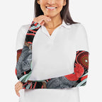 Gang-gang Cockatoo Australia Arm Sleeves Eucalyptus Blossoms Aboriginal Art - Aussie Hoodie