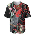 Gang-gang Cockatoo Australia Baseball Jersey Eucalyptus Blossoms Aboriginal Art - Aussie Hoodie