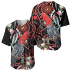 Gang-gang Cockatoo Australia Baseball Jersey Eucalyptus Blossoms Aboriginal Art - Aussie Hoodie