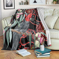 Gang-gang Cockatoo Australia Blanket Eucalyptus Blossoms Aboriginal Art - Aussie Hoodie