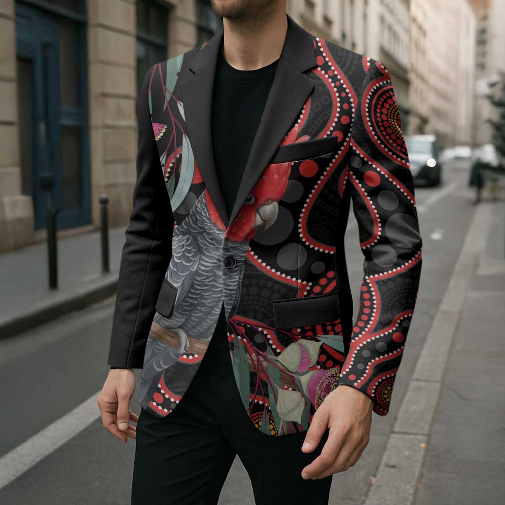 Gang-gang Cockatoo Australia Blazer Eucalyptus Blossoms Aboriginal Art - Aussie Hoodie