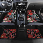 Gang-gang Cockatoo Australia Car Mats Eucalyptus Blossoms Aboriginal Art - Aussie Hoodie