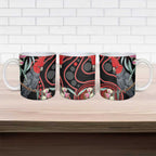 Gang-gang Cockatoo Australia Ceramic Mug Eucalyptus Blossoms Aboriginal Art - Aussie Hoodie